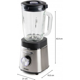 DOMO Blender wysokoobrotowy stojący 1,75 l, 1400WDO740BL