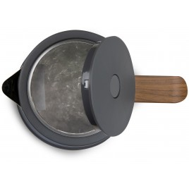 DOMO WOOD YOU Czajnik elektryczny 1,7 l, 2200 W, stal nierdzewna, szary DO9268WK