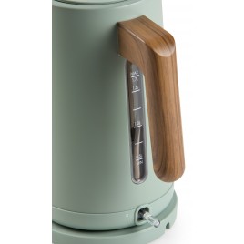 DOMO WOOD YOU Czajnik elektryczny (1,7l/2200W), stal nierdzewna, zielony DO9282WK