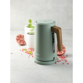 DOMO WOOD YOU Czajnik elektryczny (1,7l/2200W), stal nierdzewna, zielony DO9282WK