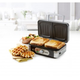 DOMO Sandwich - grill - gofrownica - 3w1, 1000W DO9136C