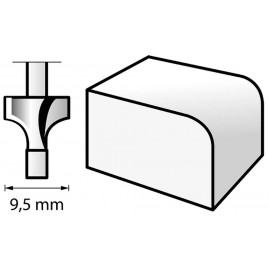 DREMEL Frez do zarysów płaskich 9,5 mm 2615061532