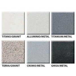 ELLECI EGO ROUND granitowy zlew, titano, 485 x 225 mm EGOROUNDTITANO