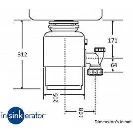 InSinkErator M100 Evolution rozdrabniacz odpadów