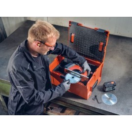 FEIN F-IRON Cut 57 AS Set Kompaktowa akumulatorowa ręczna pilarka (18V/2x8,0Ah) L-Boxx