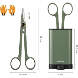 Fiskars Plant Care Nożyczki ogrodowe z ostrym czubkiem i etui, 16 cm 1075315