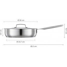 Fiskars All Steel Rondel 26 cm, stal nierdzewna 1023762, 1064746