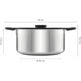 Fiskars Functional Form Garnek z pokrywką 5l 1026578