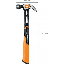 Fiskars IsoCore M 16 oz/13.5" Młotek stolarski z zakrzywionym pazurem, 34cm 1027202