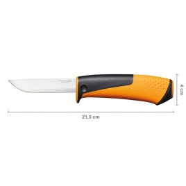 Fiskars Hardware Nóż uniwersalny z wbudowaną ostrzałką 21cm 1023618