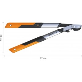 Fiskars PowerGear X LX92 (S) Sekator dźwigniowy nożycowy, 57cm (112260) 1020186