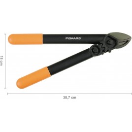 Fiskars PowerGear L31 (S) Ręczny sekator dźwigniowy kowadełkowy 39cm 112170