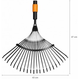 Fiskars Zestaw QuikFit Trzonek + grabie 14 zębne + grabie do liści metalowe 1018794