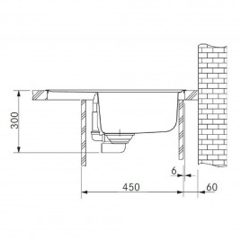 Franke Orion OID 611-62, 620x500 mm, zlewozmywak wbudowywany, szary 114.0476.310