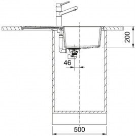 Franke Sirius 2.0 S2D 611-78, 780 × 500mm, Zlewozmywak, biały polarny 143.0612.628