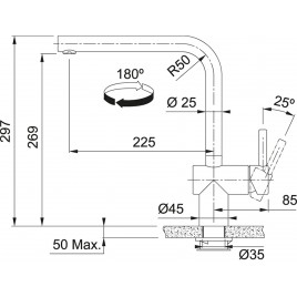 Franke FC 5489.501 ATLAS NEO SENSOR Bateria zlewozmywakowa, kuchenna 115.0625.489