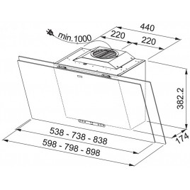 Franke Maris FMA 2.0 607 BK Czarne szkło 330.0550.057