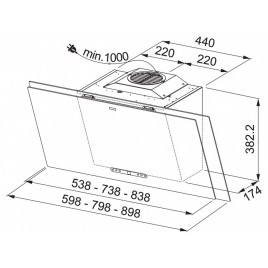 Franke Maris FMA 2.0 907 BK Czarne szkło 330.0550.059