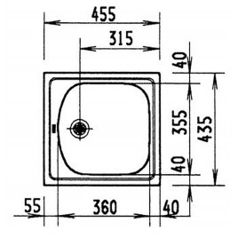 Franke Eurostar ETN 610 i, 455x435 mm, zlewozmywak stalowy, jedwab 101.0067.344