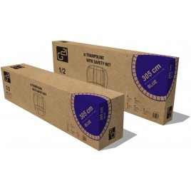 G21 SpaceJump Trampolina, 305 cm, niebieska, z siatką ochronną + darmowa drabinka 69042681