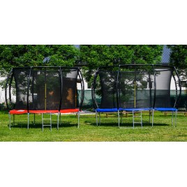 G21 SpaceJump Trampolina, 366 cm, niebieska, z siatką ochronną + darmowa drabinka 69042691