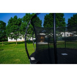 G21 SpaceJump Trampolina, 305 cm, czarna, z siatką ochronną 6904268