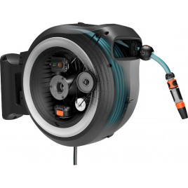 GARDENA PowerRoll XXL Skrzynka z wężem ściennym akumulatora . 40m, 18V, biały, 18647-55
