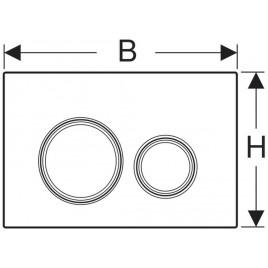 Geberit Sigma21 przycisk spłukujący, czarne szkło / błyszczący chrom 115.884.SJ.1
