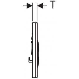 Geberit Sigma21 przycisk spłukujący, czarne szkło / błyszczący chrom 115.884.SJ.1