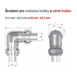 GEBO WO przejście stal–tworzywo, 5/4" × 40 mm 03.154.08.0440