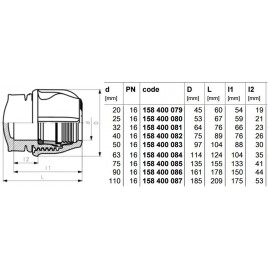 GEORG FISCHER iJOINT zaślepka polipropylenowa, 20 mm 158-400-079