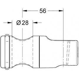 GROHE Relexa Uchwyt przesuwny do prysznica z metalową obudową, chrom 12435000