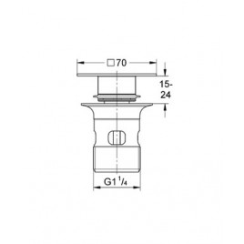 OUTLET GROHE Korek, spust umywalkowy, chrom 40565000 USZKODZONY OUTLET GROHE Korek, spust umywalkowy, chrom 40565000 USZKODZONY