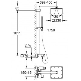 OUTLET GROHE Euphoria Cube 230 prysznicowy z jednouchwytową baterią 23147001 PRZETESTOWANY OUTLET GROHE Euphoria Cube 230 prysznicowy z jednouchwytową baterią 23147001 PRZETESTOWANY