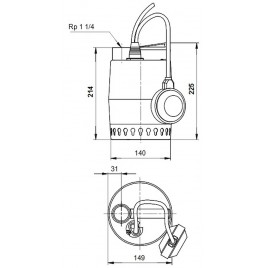 Grundfos UNILIFT KP 150 A1 Pompa zatapialna 011H1600