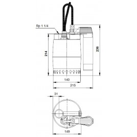 Grundfos UNILIFT KP 250-AV1 pompa zatapialna 012H1900