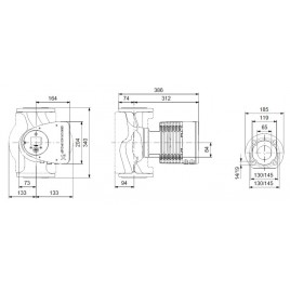 Grundfos MAGNA3 65-120 F 340 1x230V PN6/10 Pompa obiegowa 97924298