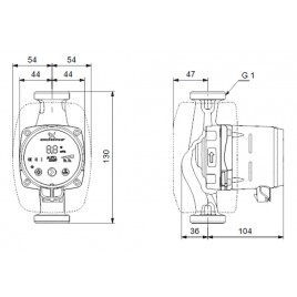 Grundfos ALPHA2 15-60 130 mm 1x230V Pompa obiegowa 99411114