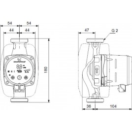 Grundfos ALPHA2 32-60 180 mm 1x230V Pompa obiegowa 9941122