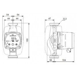 Grundfos ALPHA2 32-80 180 mm 1x230V Pompa obiegowa 99411263