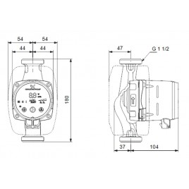 Grundfos ALPHA2 25-40 N 180 1x230V Pompa obiegowa 99411365