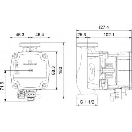 Grundfos ALPHA1 L 25-40 180 1x230 V Pompa obiegowa 99160579