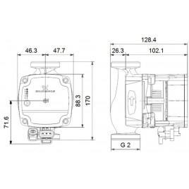 Grundfos ALPHA1 L 32-60 180 1x230V Pompa obiegowa 99160590