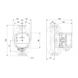 Grundfos ALPHA1 L 15-40 130 mm 1x230V Pompa obiegowa 99160550