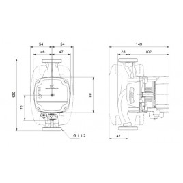 Grundfos ALPHA1 L 25-40 130 mm 1x230V Pompa obiegowa, 99160578