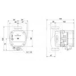 Grundfos ALPHA1 L 25-60 130 mm 1x230V Pompa obiegowa 99160583