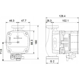 Grundfos ALPHA1 L 32-40 180 1x230V Pompa cyrkulacyjna 99160587