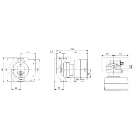 Grundfos Magna3 25-80 180 1x230V Pompa obiegowa PN 10, 97924246