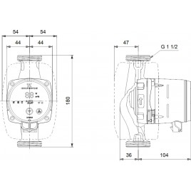 Grundfos ALPHA3 25-80 180 mm 1x230V Pompa obiegowa 99371961