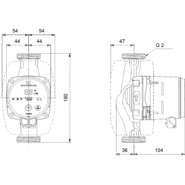 Grundfos ALPHA3 32-40 180 mm 1x230V pompa obiegowa 99371962